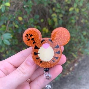 Tigger themed badge reel